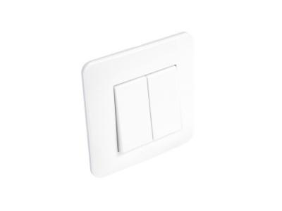 DEBFLEX Double interrupteur va-et-vient complet,  Casual, blanc