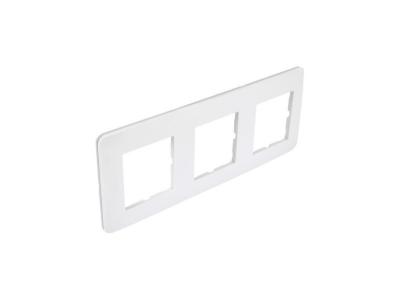 DEBFLEX Casual plaque 3 postes horizontale ou verticale blanc - Blanc brillant
