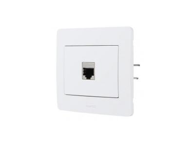 DEBFLEX DIAM2 prise RJ12 ou RJ45 blanc - Blanc