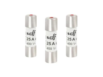 DEBFLEX Lot de 3 fusibles c&eacute;ramique 25 A, 10.3 x 38 mm
