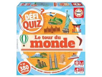 EDUCA BORRAS Defi quiz - le tour du monde - Jeu de questions reponses - EDUCA