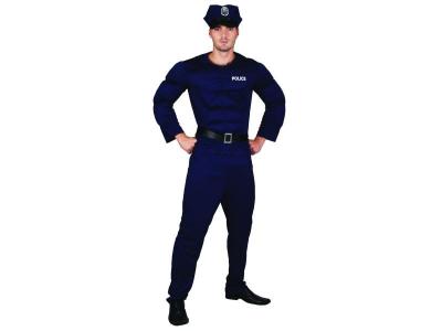 RIRE ET CONFETTI D&eacute;guisement Adulte, Costume Policier muscl&eacute; luxe Taille XL - 