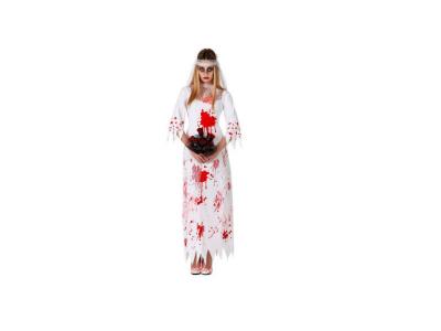 GENERIQUE D&eacute;guisement mari&eacute;e ensanglant&eacute;e Femme Halloween - M / L