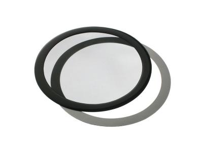 DEMCIFLEX  staubfilter 200mm, rund - schwarz/schwarz
