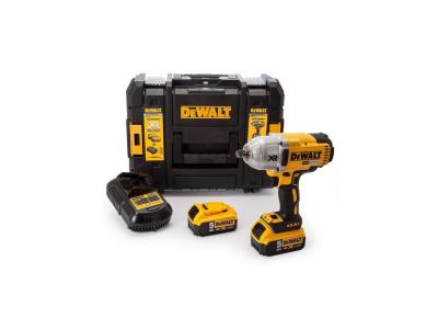 DEWALT Boulonneuse &agrave; chocs 18V Li-Ion bl 950 Nm (2x5.0Ah) en coffret tstak  DCF899P2
