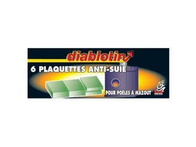 DIABLOTIN  - Anti-suie en plaquette pour poele &agrave; mazout - 6 doses 