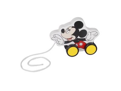 POLYMARK Disney- Jouet en Bois &agrave; Tirer Mickey Mouse, TY004, Multicolore