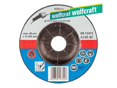 WOLFCRAFT  1630099 Disque d'&eacute;barbage Diam&egrave;tre 115 x 6 mm