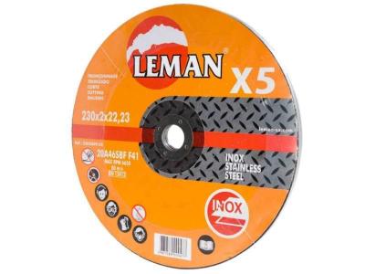 LEMAN  04307 Lot de 5 Disques fins &agrave; tron&ccedil;onner en Fer &oslash; 230 mm