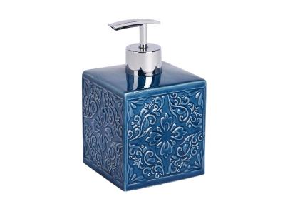 WENKO Distributeur de savon en c&eacute;ramique Cordoba, bleu