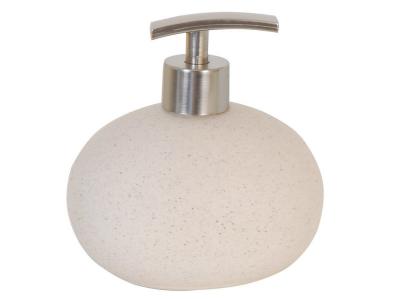 MSV Distributeur de savon en c&eacute;ramique effet pierre manali
