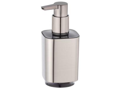 WENKO Distributeur de savon carr&eacute; design Auron - 7 x 8 x 16 - Argent