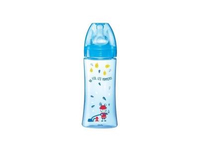 DODIE Biberon Initiation+ anti-coliques 3 vitesses Bleu Pompier 330 ml 