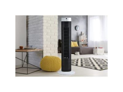 DOMO Ventilateur tour 77 cm 45 w Noir et blanc DO8126  Multicolore