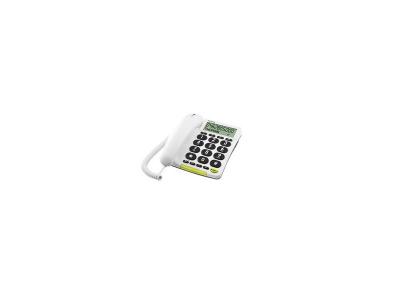 DORO  PhoneEasy 312cs - T&eacute;l&eacute;phone filaire avec ID d'appelant - blanc