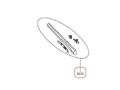 WHIRLPOOL Dosseret bandeau complet /nb reference : 480122100072