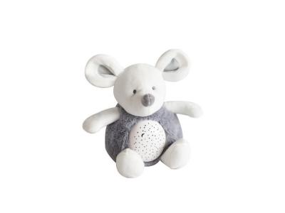 DOUDOU ET COMPAGNIE Veilleuse musicale peluche souris (20 cm) 