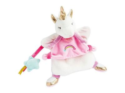 DOUDOU ET COMPAGNIE Doudou marionnette licorne - 