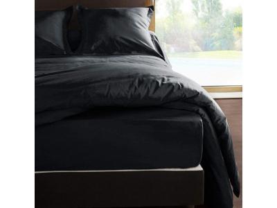 VENT DU SUD Drap housse en percale de coton 80 fils 160 x 200 x 30 cm