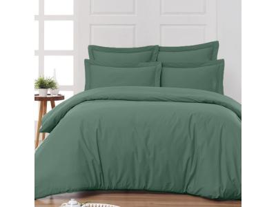 SENSEI MAISON Drap plat en percale de coton eucalyptus 240x300 cm