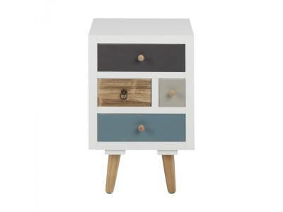 Drawer, table de chevet 4 tiroirs multicolore CONCEPT USINE