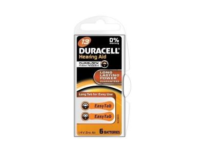 3M Pile appareils de correction auditive EasyTab 13 6 pi&egrave;ces DURACELL