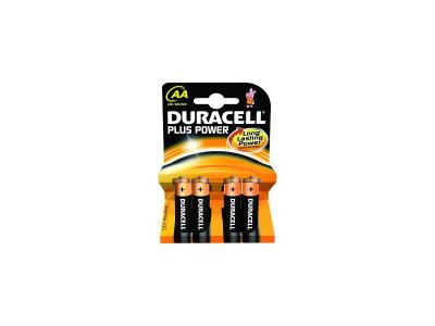 DURACELL Pack de 4 piles Alcaline  Plus Power type AA 1,5V (R06)