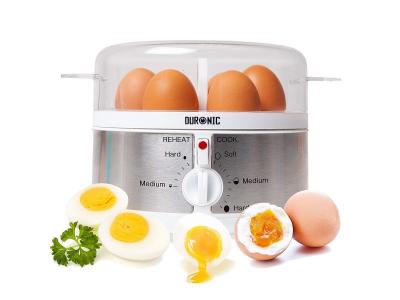 DURONIC Cuiseur &Agrave; Oeufs 1 &Agrave; 7 Oeufs Thermostat Et Minuteur Pour Obtenir Oeufs Durs Ou Mollets Ou &Agrave; La Coque  Eb35 We