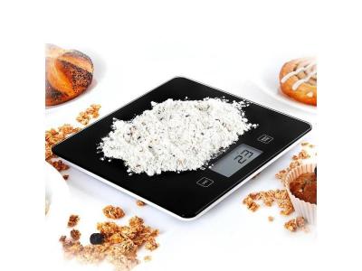 DURONIC Ks875 balance de cuisine fine avec surface en verre noire - 5 kg