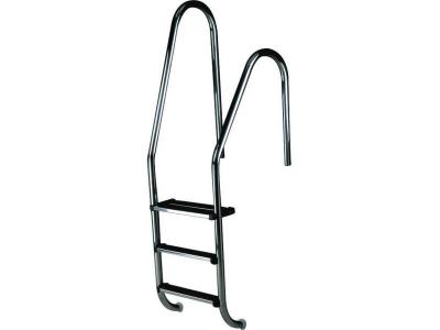 HABITAT ET JARDIN Echelle asym&eacute;trique pour piscine - 5 marches inox