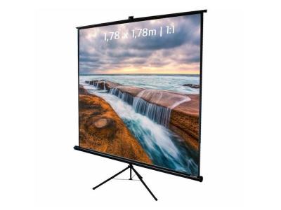 KIMEX Ecran de projection tr&eacute;pied 1,78 x 1,78m, format 1:1 043-2023