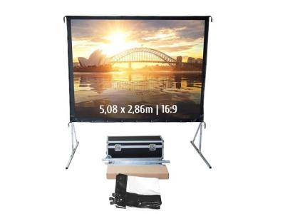 KIMEX Ecran de Projection Valise 5,08x2,86m 16:9 Toile Avant