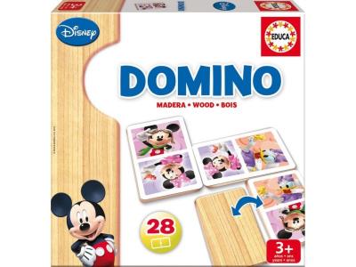 EDUCA Disney Domino Wood Mickey & Minnie Multicolore 3-6 Years