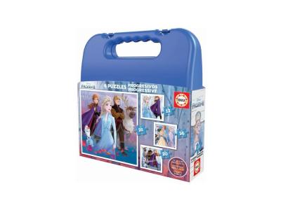 EDUCA - mallette puzzles progressifs la reine des neiges 2 (12-16-20-25)