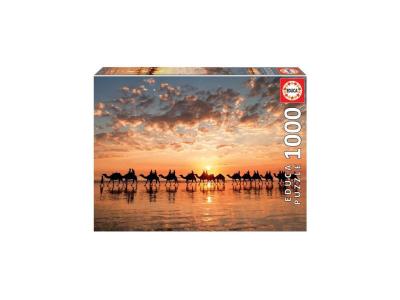 EDUCA  - Puzzle - 1000 CREPUSCULE DORE A CABLE BEACH, AUSTRALIE 