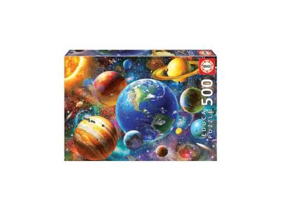EDUCA  Puzzle Syst&egrave;me Solaire - 500 Pi&egrave;ces T.U