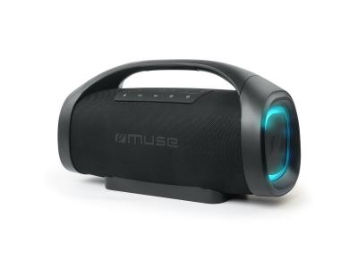 MUSE Enceinte Bluetooth Hifi M-980 BT USB Autonome sur batterie - 300W Lumi&egrave;re d'ambiance LED - IPX6 Resistance aux projections 