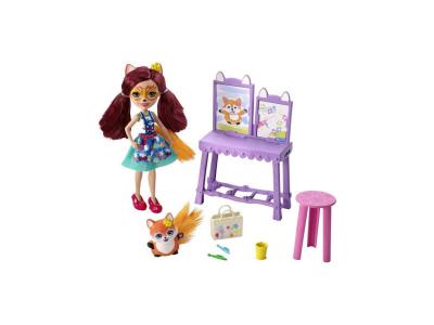 MATTEL Playset Enchantimals L'Atelier de peinture du renard 