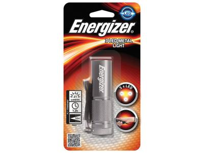 ENERGIZER Torche M&eacute;tal Compacte &agrave; LED  3AAA