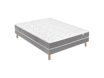 DOUCES NUITS Ensemble Matelas Botaniste 100% Latex + Sommier Base Ferme 140x190