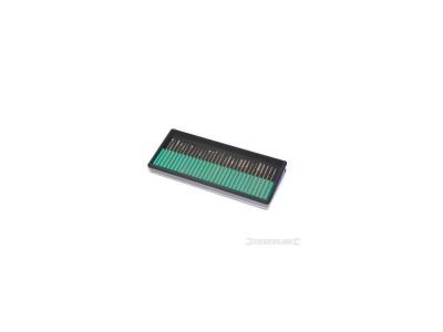 SILVERLINE Ensemble de fraises diamant&eacute;es pour outil rotatif 30 pcs 