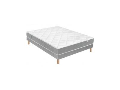 DOUCES NUITS Ensemble hydros mousse hr 35 kg/m3 + sommier base ferme 160x200