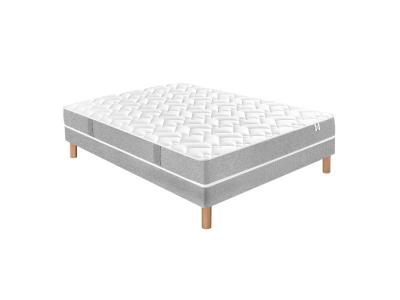 DOUCES NUITS Ensemble maeva mousse hr 35g/m3 + sommier base ferme 90x200