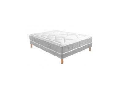 DOUCES NUITS Ensemble Mary Mousse HR 55kg/m3 + Sommier Base Morpho 140x190