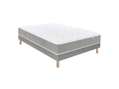 DOUCES NUITS Ensemble Remory 667 ressorts ensach&eacute;s + 2 cm Visco&eacute;lastique + Sommier Base Morpho 80x200