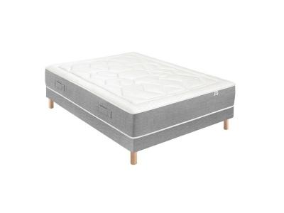 DOUCES NUITS Ensemble r&eacute;vance 744 ressorts ensach&eacute;s + sommier base ferme 140x200