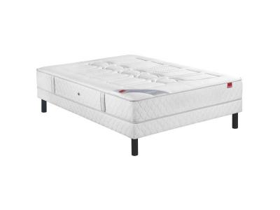 EPEDA Ensemble  Ressorts Multi Air Poudr&eacute; + Sommier + Pieds 200x200 