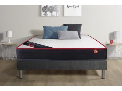 VITALIT Ensemble matelas m&eacute;moire de forme + sommier 140x200 cm  - VITALPOWER