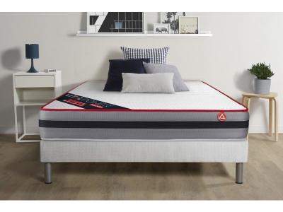 VITALIT Ensemble Matelas Sommier 140x200 cm - Vitalpower Recover
