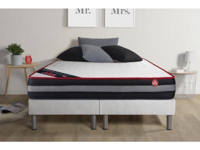 VITALIT Ensemble Matelas Sommier 2x100x200 cm - Vital Power Zen